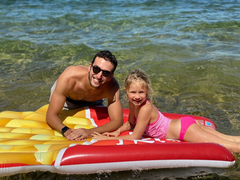 Josh at Lake Tahoe With Our Niece