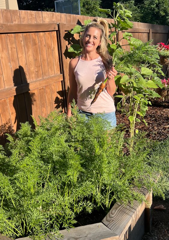 Ashley in Her Garden