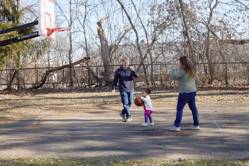 Playing Basketball as a Family