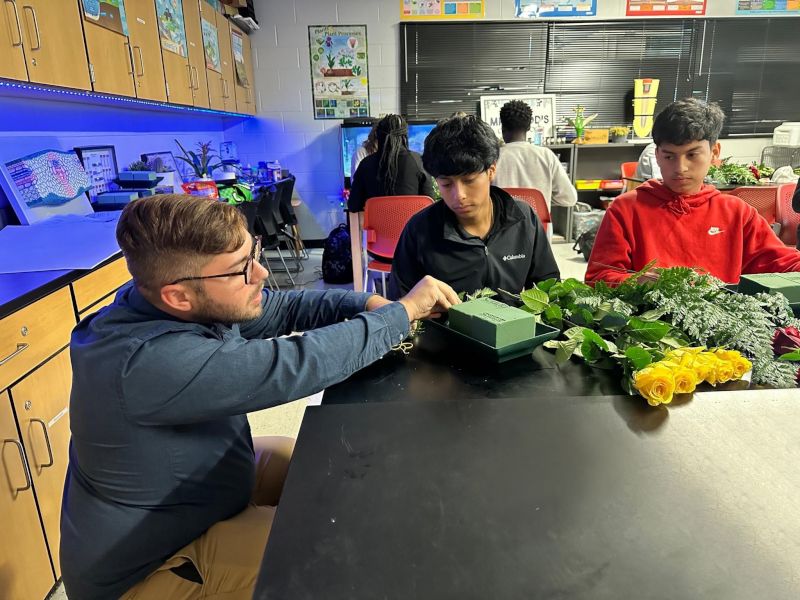 Matt Teaching Floral Design