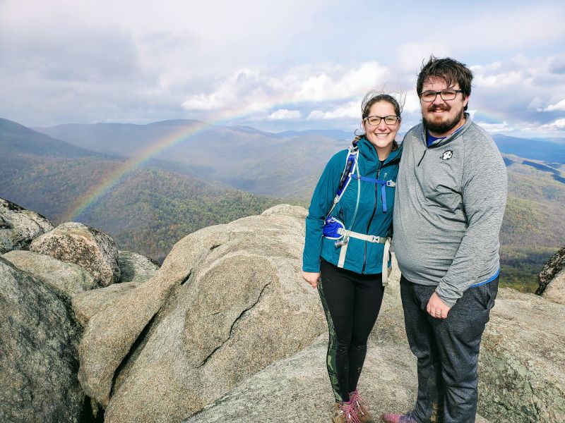 Hiking Old Rag for a Rainbow at the Top