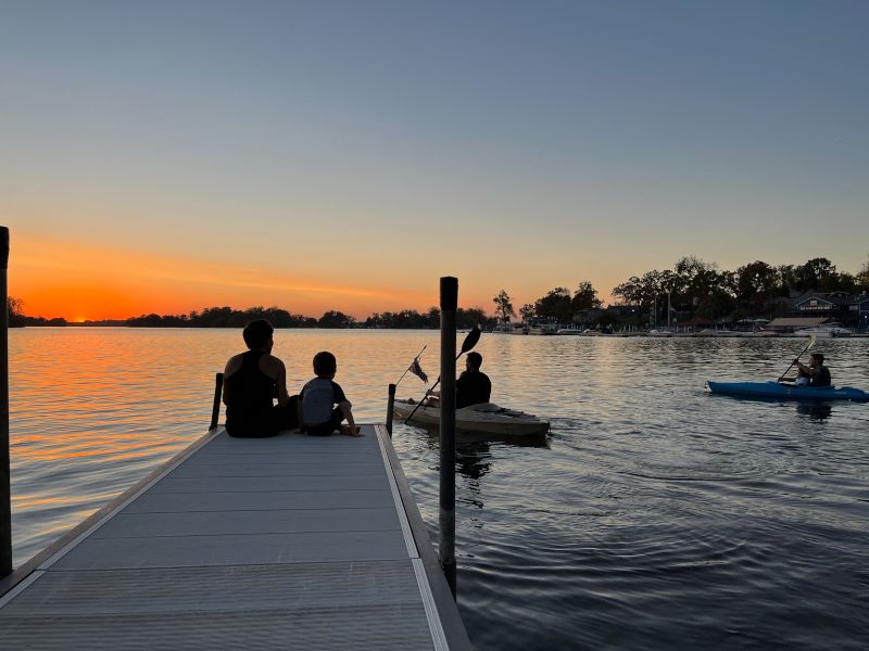 Kayaking at Sunset